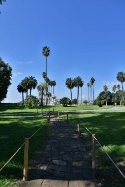 View of Capodimonte public park in Naples, Italy.