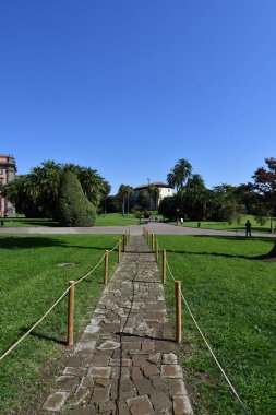 View of Capodimonte public park in Naples, Italy.