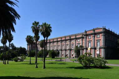 View of Capodimonte public park in Naples, Italy.