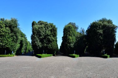 View of Capodimonte public park in Naples, Italy.