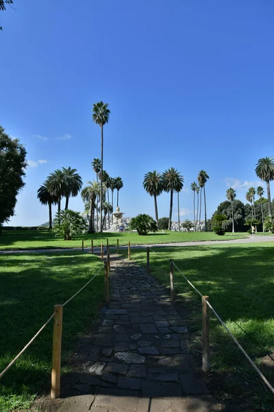View of Capodimonte public park in Naples, Italy.