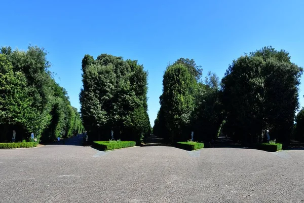 View of Capodimonte public park in Naples, Italy.