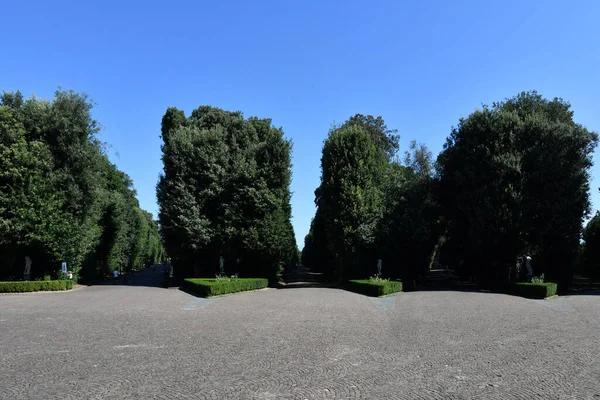 View of Capodimonte public park in Naples, Italy.