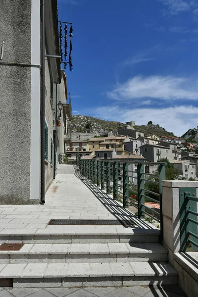 Narrow Street Castelgrande Rural Village Province Potenza Basilicata Italy — Foto Stock