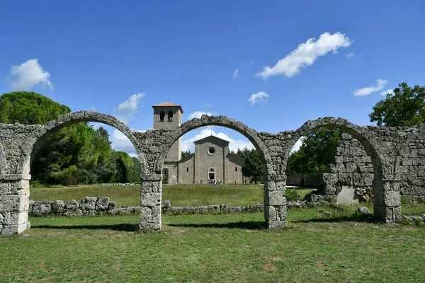 Los Arcos Antiguo Monasterio Provincia Isernia Una Ciudad Molise Italia — Foto de Stock
