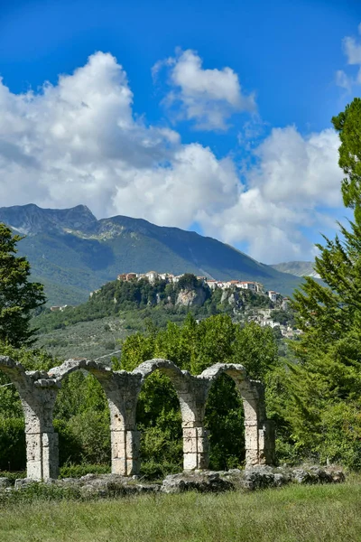 Arcos Antigo Mosteiro Província Isernia Uma Cidade Molise Itália — Fotografia de Stock