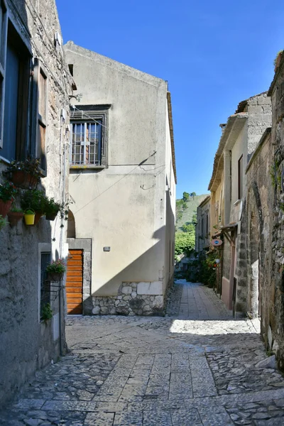 Uma Rua Estreita Caserta Uma Cidade Velha Campânia Itália — Fotografia de Stock