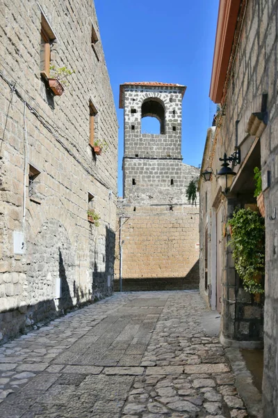 Eine Enge Straße Caserta Einer Alten Stadt Kampanien Italien — Stockfoto