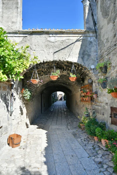 Une Rue Étroite Caserte Une Vieille Ville Campanie Italie — Photo