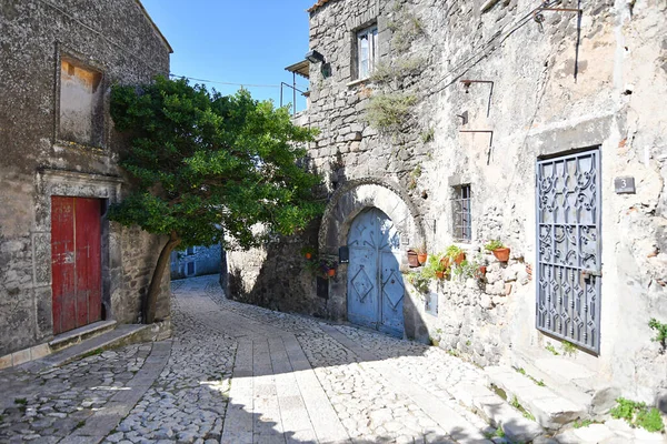 Een Smalle Straat Caserta Een Oude Stad Campanië Italië — Stockfoto