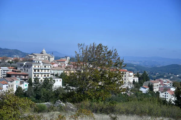 Blick Auf Frosolone Ein Mittelalterliches Dorf Der Region Molise Italien — Stockfoto