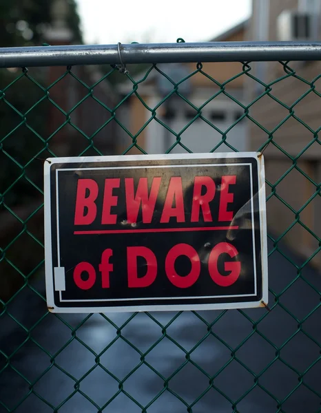 Beware of dog — Stock Photo, Image