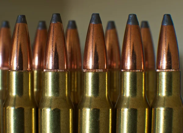 Rifle ammunition macro — Stock Photo, Image