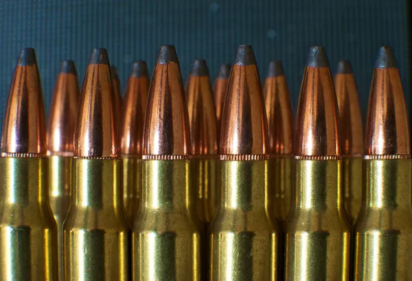 Rifle ammunition close-up — Stock Photo, Image