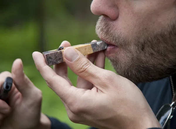 Maconha cachimbo fumar — Fotografia de Stock