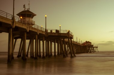 Huntington beach pier günbatımı