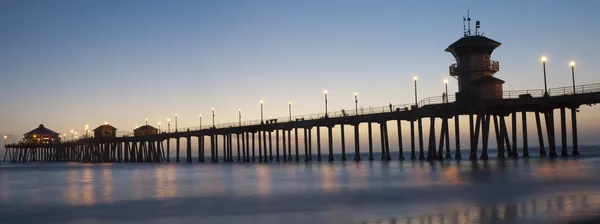 Huntington Beach Pier Panorama — Fotografia de Stock