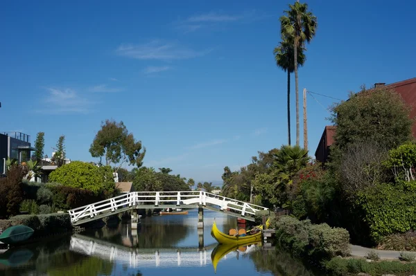 Venice canal reflections, Los angeles — Stock Photo, Image