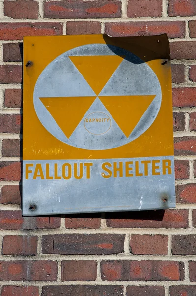 Fallout shelter sign — Stock Photo, Image