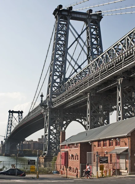 Ponte Williamsburg da Brooklyn — Foto Stock