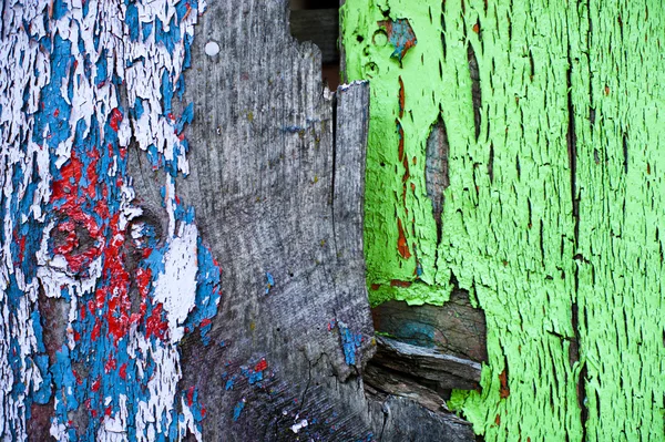 Textura de madeira colorida desbotada — Fotografia de Stock