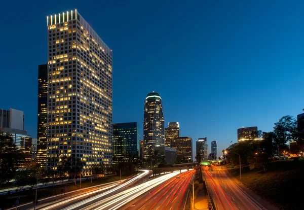 Cidade da auto-estrada Los Angeles — Fotografia de Stock