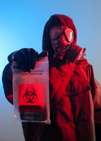 Biohazard soldaat — Stockfoto