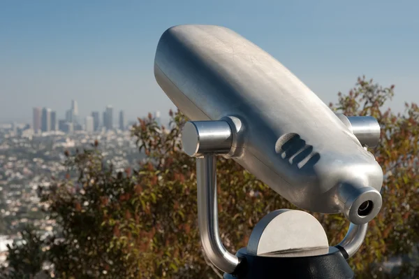 Telescopio operado por moneda de Los Ángeles — Foto de Stock