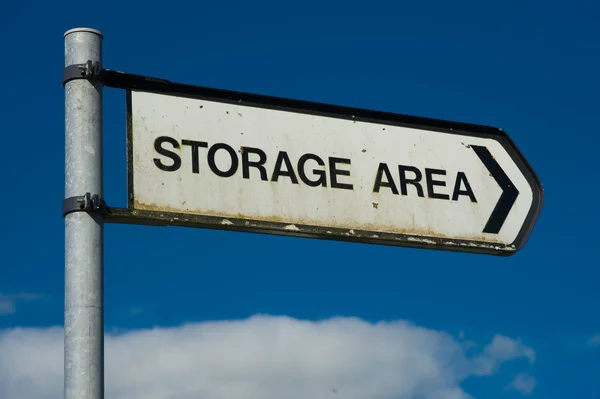 Storage area sign — Stock Photo, Image