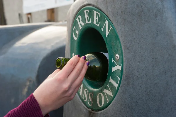 Glass recycling — Stock Photo, Image