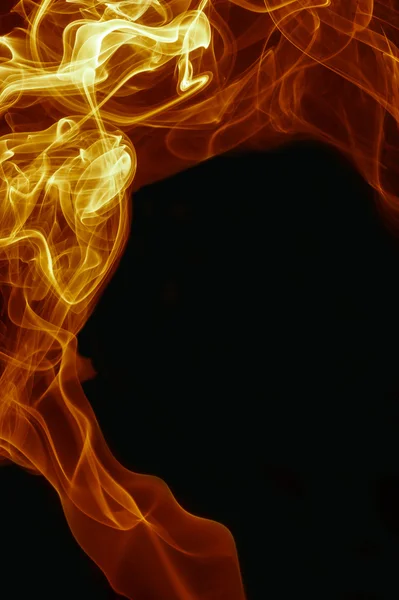 Abstract fire and smoke rising — Stock Photo, Image