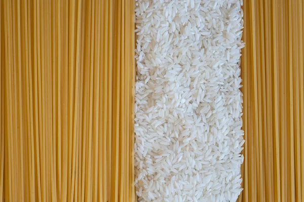 Riso e spaghetti — Foto Stock