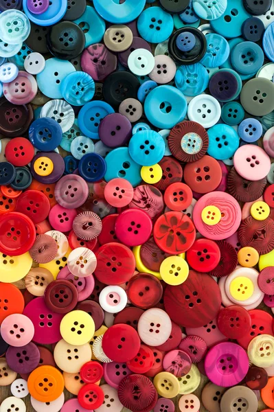 Colourful Sewing buttons background — Stock Photo, Image