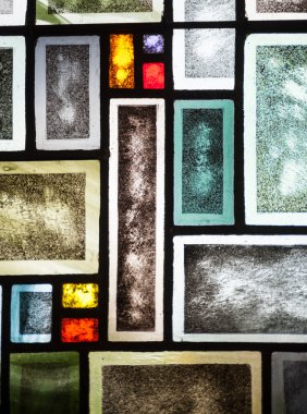 Stained glass window abstract background clipart