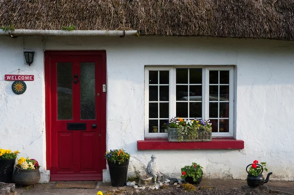 Geleneksel İrlandalı thatched yazlık