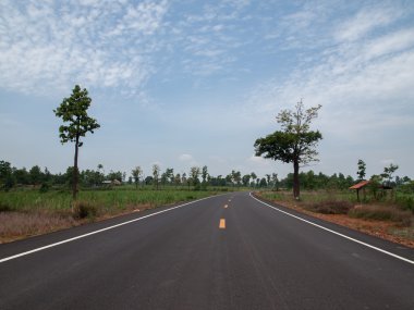 Asfalt, arka plan, arka planlar, mavi, parlak, bulut, bulutlar, c