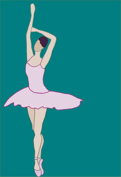 Ballerine — Image vectorielle