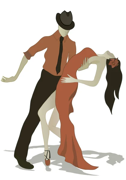 Salsa tanzendes Paar — Stockfoto