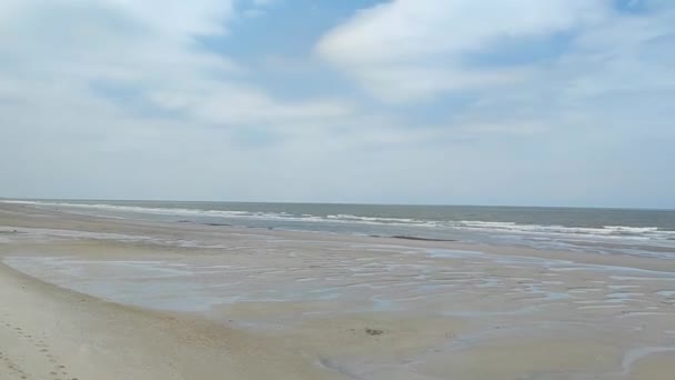 Абстрактний Пісок Пляжу Яка Хвиля Фону — стокове відео