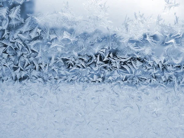 Pencere camındaki buz deseni