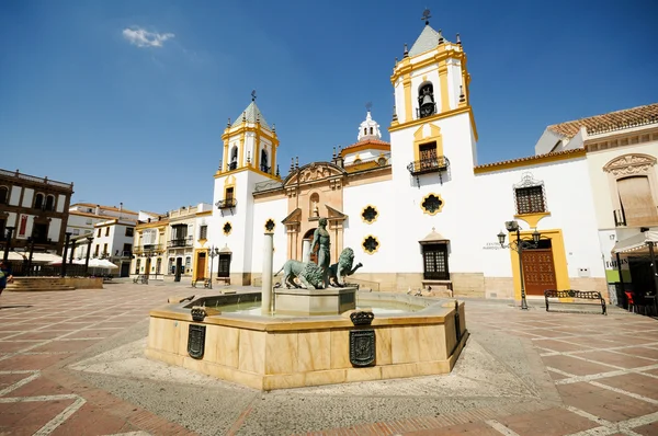 Ronda, Málaga, Andaluzia, Espanha: Igreja Plaza Del Socorro — Fotografia de Stock