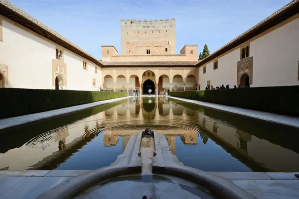 Court of the Myrtles in Alhambra — Stock Photo, Image