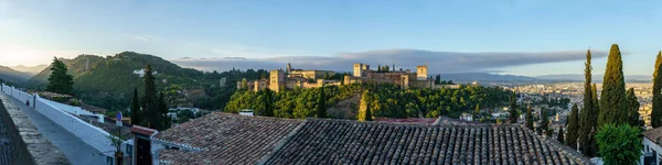 Granada Andalucía España Junio 2022 Vista Panorámica Granada Alhambra Con —  Fotos de Stock