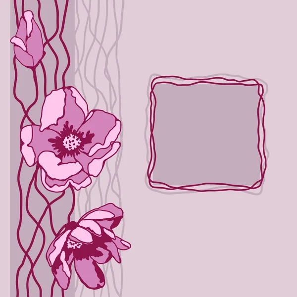 Illustration de pivoines roses — Image vectorielle