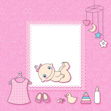 bebek duyuru kartı.