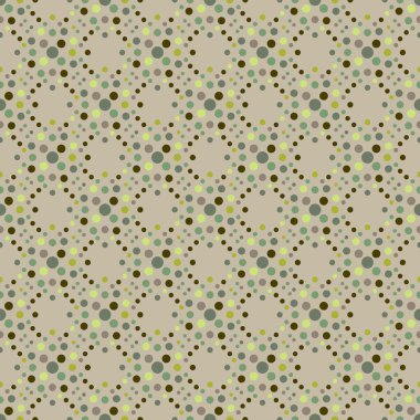 Green circles seamless pattern clipart