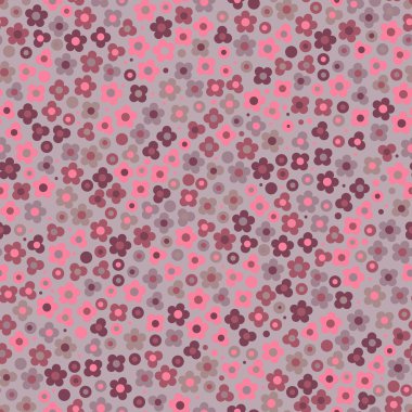 vector floral seamless modeli görüntüleme.