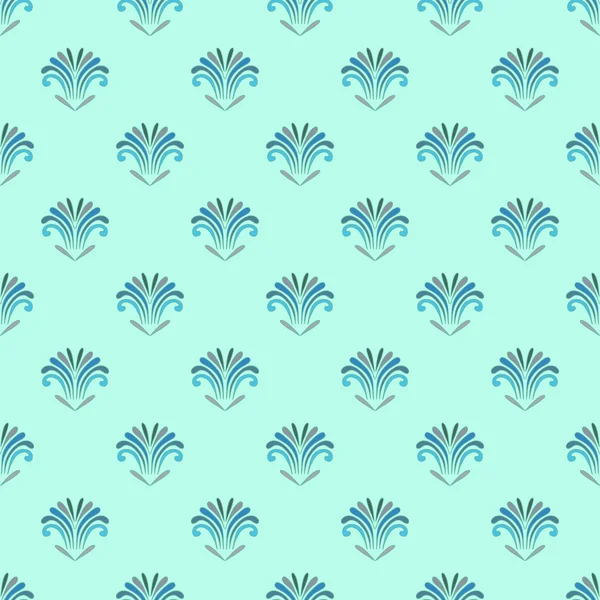 Abstracte naadloze patroon - zee bloemen. — Stockvector
