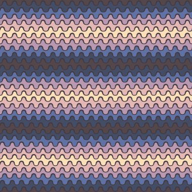 Dikişsiz desen vektör dalgalı çizgiler