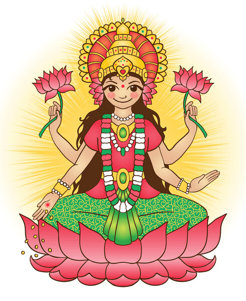 Goddess Lakshmi - brings wealth and prosperity